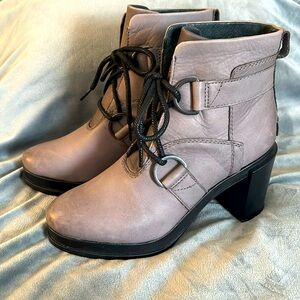 Sorel Margot leather waterproof lace up ankle boot